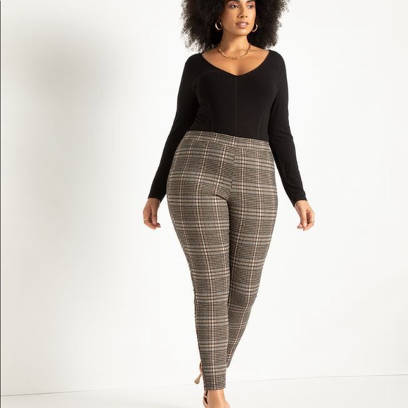 Eloquii Plaid Leggings NWOTs - Picture 1 of 4
